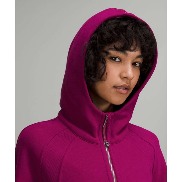 LULULEMON Scuba Oversized Half Zip Hoodie Sweater 1/2 Zip Magenta Purple XS S - Picture 2 of 11